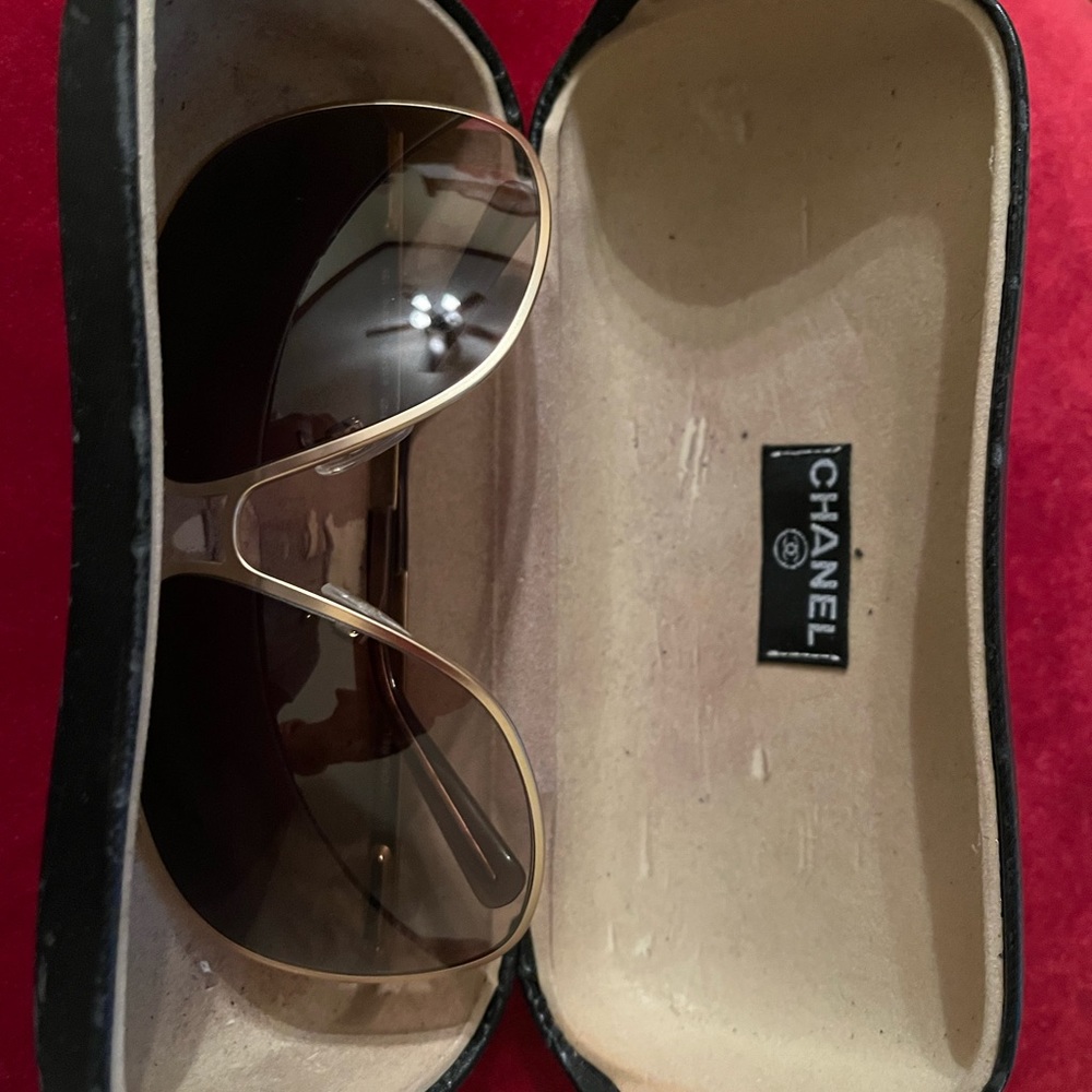 Brown Chanel sunglasses